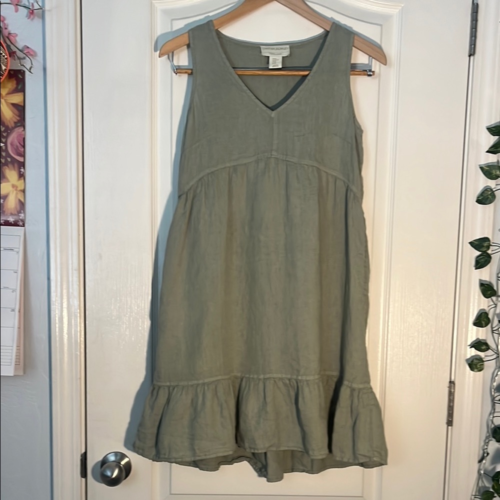 Cynthia Rowley Olive Green Midi Dress